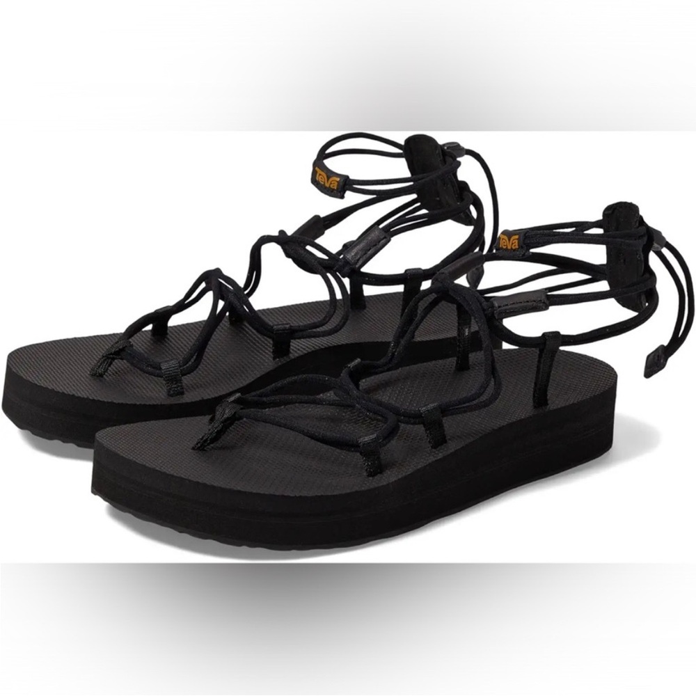 Teva Black Strappy Sandals